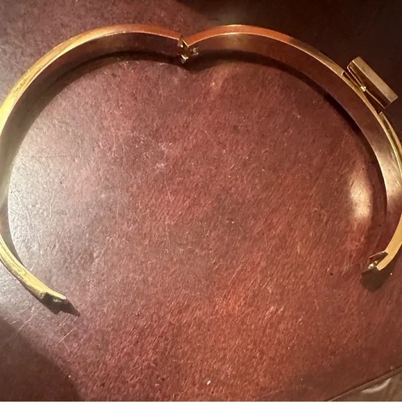 Enamel Letter H Bangle Bracelet - Picture 10 of 10